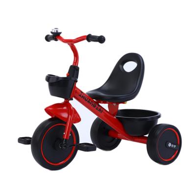 China Quick Installation Factory Wholesale Vehicle Children Tricycle Seat Baby Tricycle Kids Ride On Car With Rear Basket Child Tricycle for sale