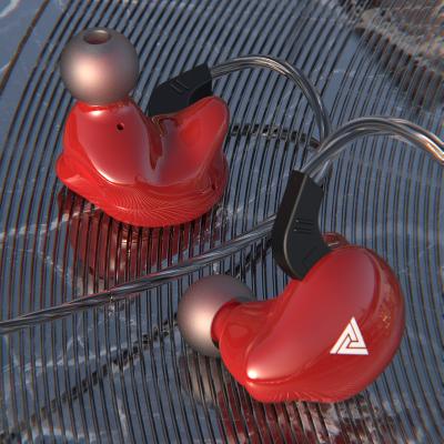 China High Quality In-ear Stereo Sound Dual Speaker 3.5mm Wired Earphone Headset With Microphone for sale