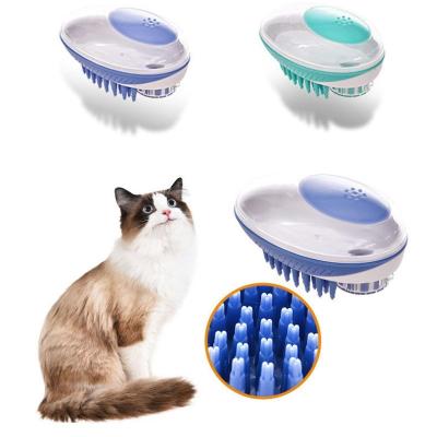 China Sustainable Pet Dog Bath Brush Comb Silicone SPA Shampoo Massage Brush Shower Hair Removal Comb For Dogs Cats Cleaning Grooming Tool for sale