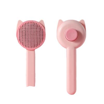 China Stocked New Pet Comb Dog Grooming Steel Needle Comb Pet Products For Cats To Remove The Float Brush Easy To Clean for sale