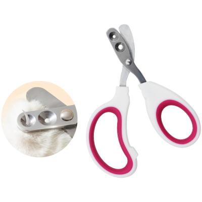 China Sustainable Cheap Price Dog Cat Nail Trimmers Small Animals Beauty Cleaning Tool Round Hole Pet Nail Clippers for sale