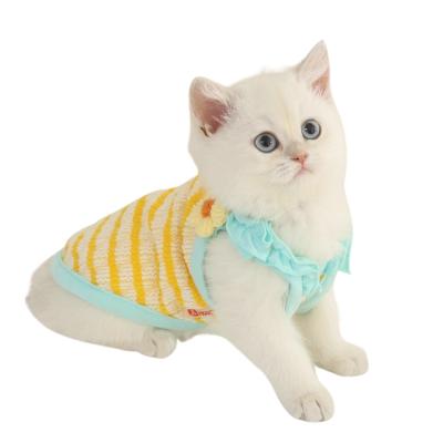 China Stocked Hot-selling Cat Spring and autumn summer sling pet thin cat vest Cat clothes for sale