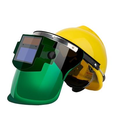 China Makrolon Solar Power Mask Helmet Cost Effective Automatic Welding Tarnish Welding Helmets With Screen For Welder for sale