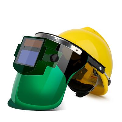 China New Designed Welding Helmet Auto Darkening Welding Safety Helmet With Sun Visor Work Protective Helmets For Worker for sale