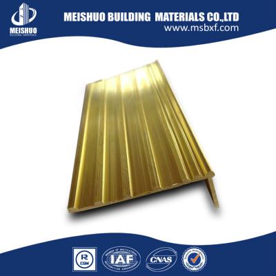 China Aluminum Stair Nosing Brass, Brass Stair Nosing Profile, Brass Stair Tread for sale