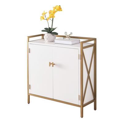 China (Other) Wholesale High Quality Modern Luxury Console Table Adjustable Gold Metal Center Console Table Modern Furniture for sale