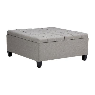 China Gray Flannel Sofa With Storage Removable Modern Light Function Cover Multi-Stage Stretchable Multi-purpose Application Can Be Customized for sale