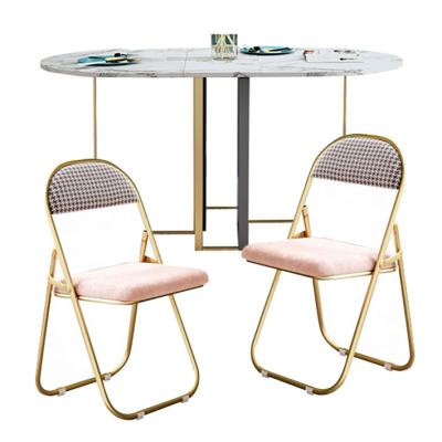 China KD Space Saving Home Furniture Wooden Folding Dining Table With 2 Chairs Wholesale for sale