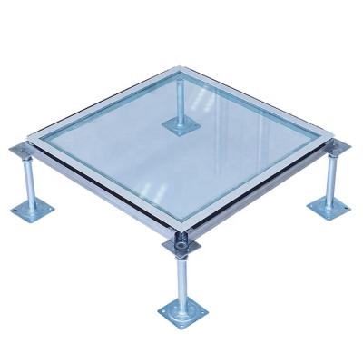 China Contemporary Raised Glass Mirror Floor Panels For Data Center Observation for sale