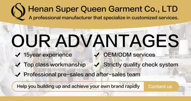 Verified China supplier - Henan Super Queen Garment Co., Ltd.