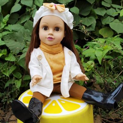 China 45cm Vinyl Silicone Cute Doll Sound Toys Custom Logo for Kids Educational for sale