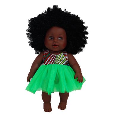 Cina Dolce lavaggio a mano 35 cm Bambole in vinile di silicone per bambini Bambole nera africana in vendita