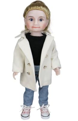 China Silikon 18-Zoll-American Girl Puppe OEM Original Design unterschiedliche Outfits Stil Fall Show zu verkaufen