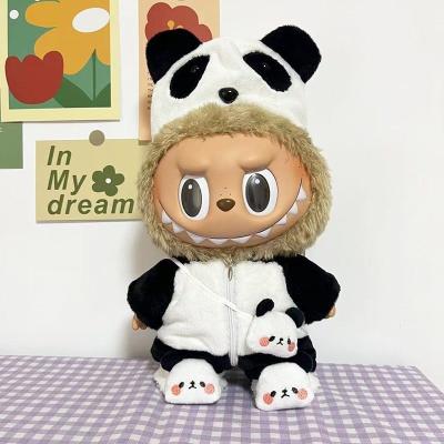 China Low MOQ Labubu doll cloth Sweater Toy Cloth Colorful Suit Set Labubu Cartoon Dress for sale