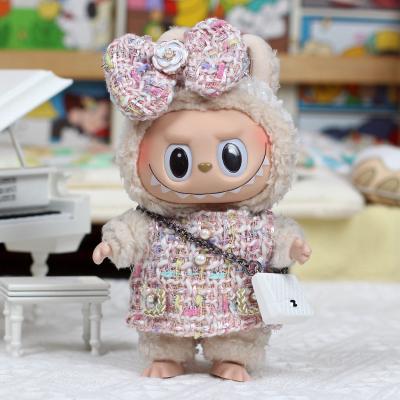 China Nee Design Labubu doll cloth Sweater Toy Cloth Colorful Suit Set Labubu Cartoon Dress for sale