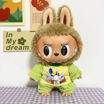 Cina Best Price Labubu doll cloth Sweater Toy Cloth Colorful Suit Set Labubu Cartoon Dress in vendita