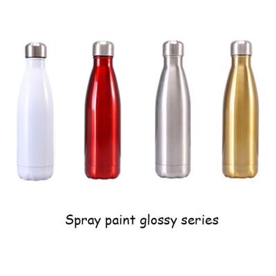 China Sustainable Stainless Steel Metal Vacuum Sports Drink Custom Flask Insulated Cola Shaped Thermos Coffee Water Bottle for sale