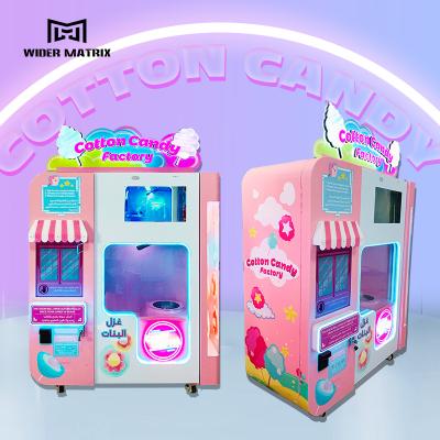 China SDK Commercial Automatic Marshmallow Floss Pink Cotton Candy Vending Machine for sale