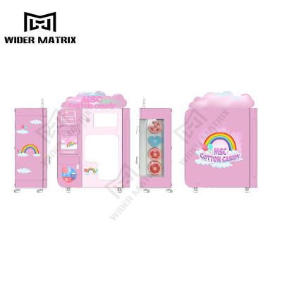 China Automatic Candy Robot SDK Electric Cotton Candy Floss Vending Machine for sale