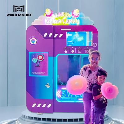 China SDK Commercial Full Automatic Cotton Candy Floss and Popcorn Vending Machine Cotton Candy Maker for Sale for sale