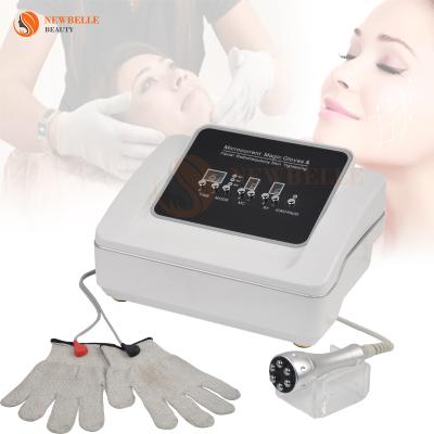 China Electric Wrinkle Remover NEIBEILI Microcurrent Stimulation Face Lift Machine With Gloves Magic Current Massager Facial Galvanic Therapy Device for sale