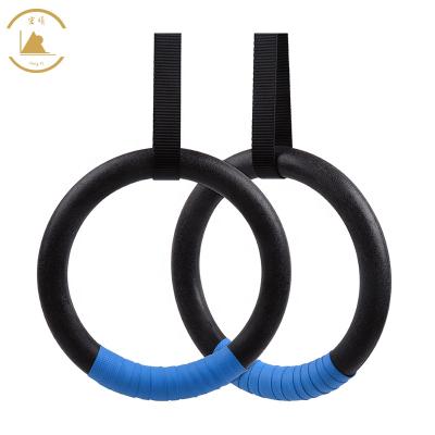 China Fitness Center Factory Direct ABS Gym Rings With Adjustable Strap for sale