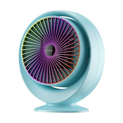 China Temperature Controlled Household Fan Heater Mini Desktop Warm Desktop Heater for sale