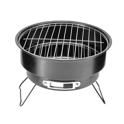 China Portable Non-Stick Round Outdoor BBQ Grill Stainless Steel BBQ Grill Folding BBQ Grill for sale