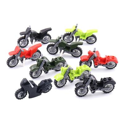 China Building Toy LegoINGlys Motorcycle Harley Racing Military Blocks Army Soldier Parts Accessories MOC Bricks Weapon Toy Motorcycle for sale