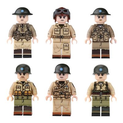 China Army Military Action Figures China Soldiers Building Toy WW2 Expeditionary Forces Building Block Legoinglys for sale