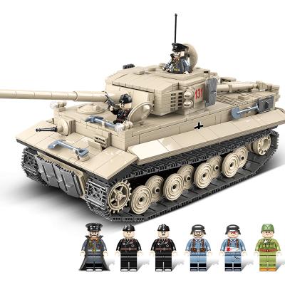 China 1018pcs Tiger Tank 131 Military German Army toy equipment model weapon building block building kits toys for kids gift for sale