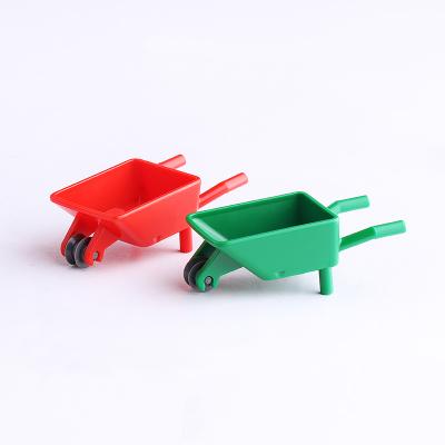 China Toy City Wheelbarrow Red Green Wagon Gardener Farmer Figure Accessories Parts Building 98288 MOC Brick Toys for sale