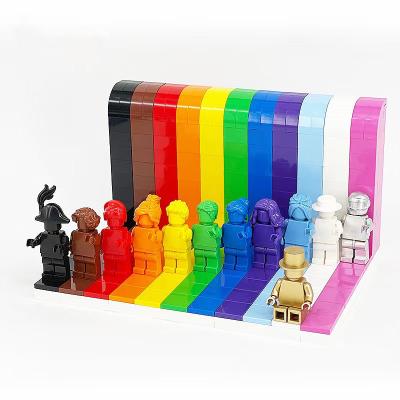 China LegoINGlys Hot Colorful Mini Figure Building Toy LegoINGlys Colorful Instagram Figure Building Block 12pcs/set DIY MOC Bricks Toys For Children for sale