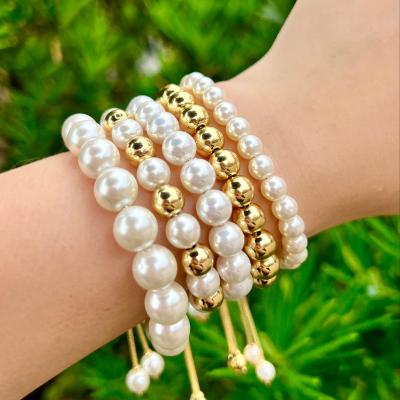 China Fashionable Bohemian Bead Chain Bracelet Jewelry INS Summer Bead Charm Bead Chain Bracelets Adjustable Bead Chain Bracelet Ladies Heart for sale