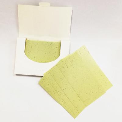 China Pocket Tissue Customize Logo Oil Blotting Paper Wipes Green Tea Facial Oil Blotter for sale