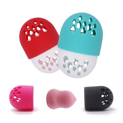 China Reasonable Price High Quality High Quality Multi Color Silicone Makeup Sponge Blender Holder for sale