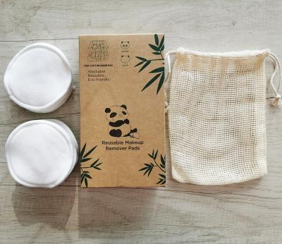 China Eco-Environmental Wholesale Organic Makeup Remove Face Clean Bamboo Cotton Pad for sale