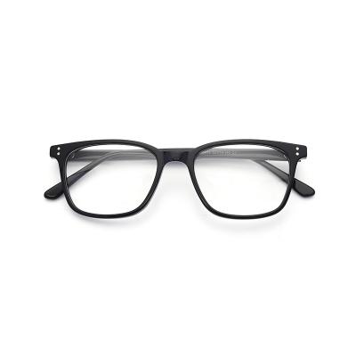 China Luxury Retro Vintage Acetate Square Optical Glass Men Women Fashion Computer Glasses Frames for sale