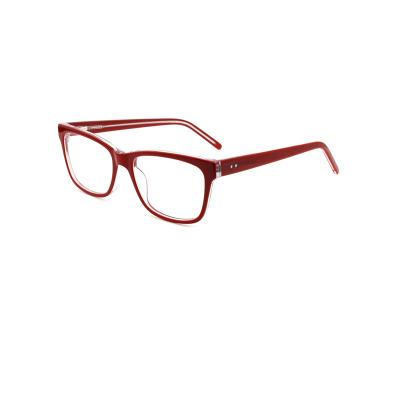 China Retro Oversized Clear Eyewear Revealing Protective Eye Frames Newest Fashion Square Women's Acetate Optical Glasses Frame for sale