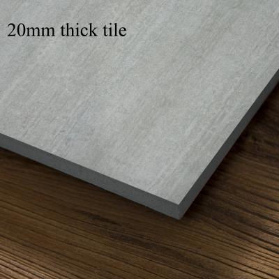 China Eco-friendly dealer in 20mm 60x60 ceramic thickness exterior porcelain riveway floor tiles 2cm for sale