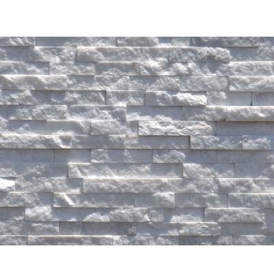 China Smart Drilled Natural Stone Price Of 3d Quartz Exterior Wall Eco - Friendly External White Stone Cladding for sale