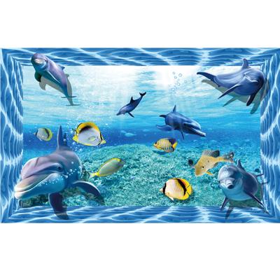 China Modern Animals Floor 3d Bathroom 3d Pictures Flooring Effect Backsplash Wall Tiles Design for sale