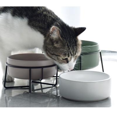 China Large Dog Ceramic Bowl Colorful Small Pet Food Bowls White Medium Pet Med Water Bowl For Cat for sale