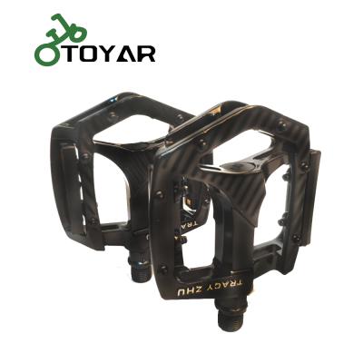 China Toyar BMX Bicycle Pedals MTB Aluminum DU Bearing Outdoor Sports Mountain Bike Bicycle Durable Cycling Parts A851 for sale