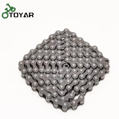 China Toyar Steel Bicycle Chain Replacement Single Gear Chain For MTB Bikes Blue Color 1/2*1/8 for sale