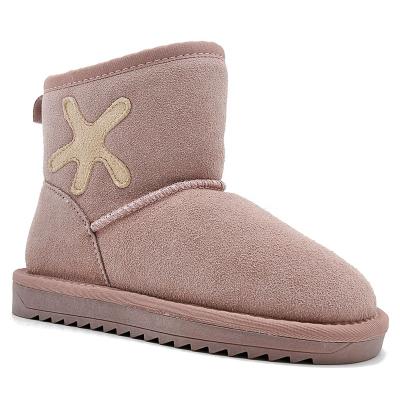 China Snow Boot Suede Leather Boots For Kids Boys And Girls Lamb Shoes Natural Wool Children Snow Boots China Manufacturer Factory for sale