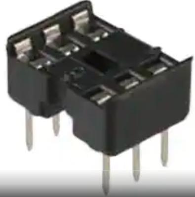 China 243-06-1-03 6 Pin Ic Socket Row Spacing IC Sockel-Verbindungsstück-offener Rahmen zu verkaufen