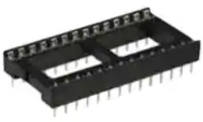 China 243-28-1-06  DIP Connector 28 Pin Ic Socket 0.6