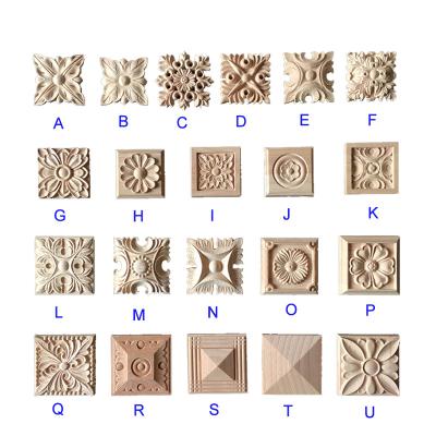 China Wooden Decorative Corner Onlays And Europe Appliques For Furniture Parts for sale