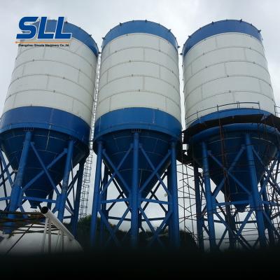 China 100t dry mortar mixing production line bolted steel cement silo cement storage silo for sale